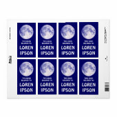 ブルームーン – ブックプレート ラベル (フルシート)