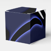 ブルームーン：抽象芸術ブルー、ホワイト、ブラック フェイバーボックス (正面サイド)