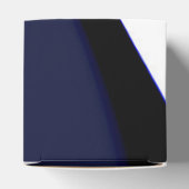 ブルームーン：抽象芸術ブルー、ホワイト、ブラック フェイバーボックス (上部)