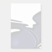 ブルームーン：抽象芸術ブルー、ホワイト、ブラック ポストイット (正面)