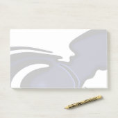 ブルームーン：抽象芸術ブルー、ホワイト、ブラック ポストイット (デスク)