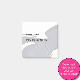 ブルームーン：抽象芸術ブルー、ホワイト、ブラック ポストイット