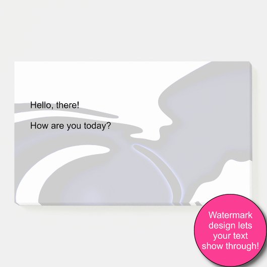 ブルームーン：抽象芸術ブルー、ホワイト、ブラック ポストイット