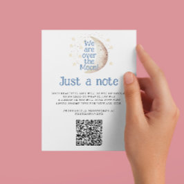 ブルームーンJust a Noteベビーシャワー エンクロージャーカード