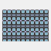 ブルームーヴパープルブラック ラッピングペーパーシート (正面)