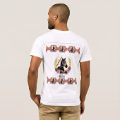 ブルーム馬がレースに勝利 Tシャツ (裏面フル)