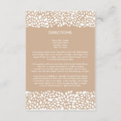 ブルーム カスタマイズ可能な結婚式の受付/方向 エンクロージャーカード (裏面)