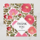 ブルーム フラワーズ サンクス カード (正面/裏面)