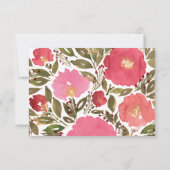 ブルーム フラワーズ 感謝カード 招待状 (裏面)