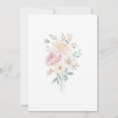 ブルーム・ブーケ・フローラル・ウェディング・インビテーション・カード セーブザデート (裏面)