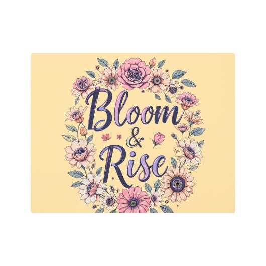 ブルーム＆ライズ メタルプリント (正面)