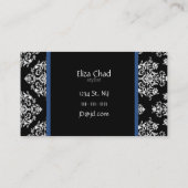 ブルーメイクアップアーティストの名刺 名刺 (裏面)