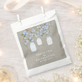 ブルーメイスンジャー赤ちゃんシャワー フェイバーバッグ (クリップ留めされた状態)