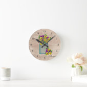 ブルーメイソンジャールパンシーウォールクロック ラウンド壁時計 (ホーム)