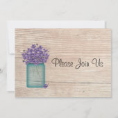 ブルーメイソンジャールヴィオレット結婚式招待状 招待状 (裏面)