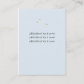 ブルーメイソンジャー&ホタル日付を保存 名刺 (裏面)