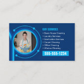 ブルーメイドハウスクリーニングのサービス清掃 名刺 (裏面)