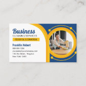 ブルーメイドハウスクリーニングのサービス清掃 名刺 (正面)