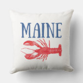 ブルーメイン文字レッドウォーターロブスター クッション (裏面)