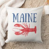 ブルーメイン文字レッドウォーターロブスター クッション (ブランケット)