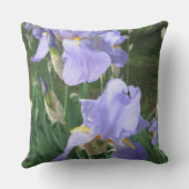 ブルーメイヴアイリスフラワーズ装飾用クッション クッション (裏面)