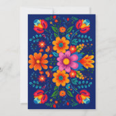 ブルーメカラフルキシカンフィエスタ婚約パーティ 招待状 (裏面)