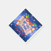 ブルーメガイラハマンタシュグロガーハッピープリム スタンダードカクテルナプキン (角)