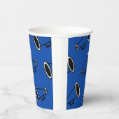 ブルーメガホン 紙コップ (右)