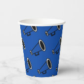 ブルーメガホン 紙コップ (正面)