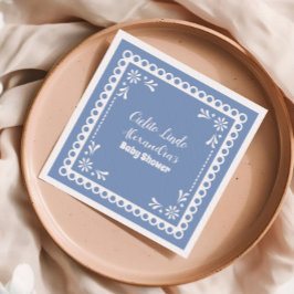 ブルーメキシカンシエリートリンド赤ちゃんシャワー スタンダードカクテルナプキン