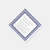 ブルーメキシカンタラスペインのおもしろい事実結婚の スタンダードカクテルナプキン (角)