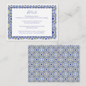 ブルーメキシカンタラスペインのベ結婚ラ詳細 エンクロージャーカード (正面/裏面)