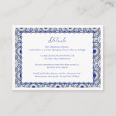 ブルーメキシカンタラスペインのベ結婚ラ詳細 エンクロージャーカード (正面)