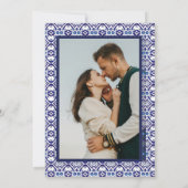 ブルーメキシカンタラベスペインのラ結婚ス セーブザデート (裏面)