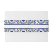 ブルーメキシカンタラベスペインのラ結婚ス 招待状ベリーバンド (裏面例)