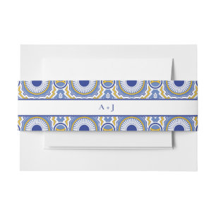 ブルーメキシカンタラベスペインのラ結婚ス 招待状ベリーバンド