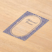 ブルーメキシカンタラベラスペインのリハーサルディナー アクリル招待状 (レイダウン)