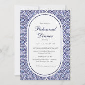 ブルーメキシカンタラベラスペインのリハーサルディナー 招待状 (正面)