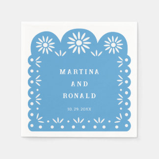 ブルーメキシカンパペルピカド スタンダードカクテルナプキン