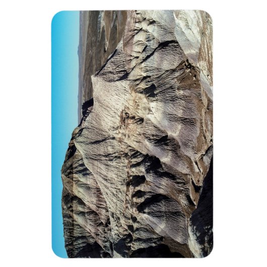 ブルーメサ・バッドランド砂漠の山々の写真 マグネット (縦)