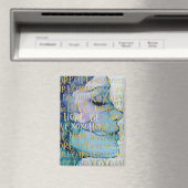 ブルーメス顔金ゴールド感動的引用文 マグネット (インサイチュ (食洗機))