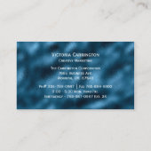 ブルーメタリックエレガントモダン名刺 名刺 (裏面)
