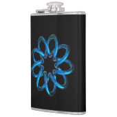 ブルーメタリックトーラスノット フラスク (左)