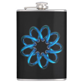 ブルーメタリックトーラスノット フラスク