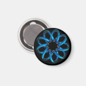 ブルーメタリックトーラスノット マグネット (正面/裏面)