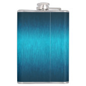 ブルーメタリックブラッシュアルミニウムルック フラスク (裏面)