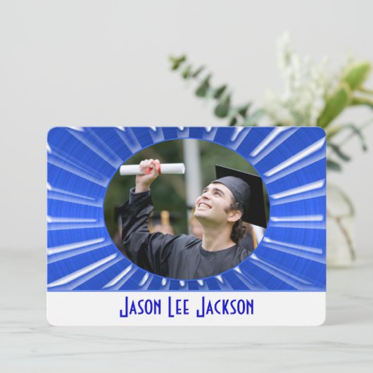 ブルーメタリック日が差すこと 招待状 (スタンド正面)