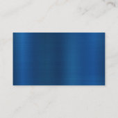 ブルーメタリック |ヘッドフォンロゴ 名刺 (裏面)