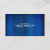 ブルーメタリック 名刺 (裏面)