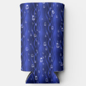 ブルーメタルの雨滴 スリム缶クーラー (正面)